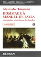 Hommage a Manuel de Falla Study Scores sheet music cover